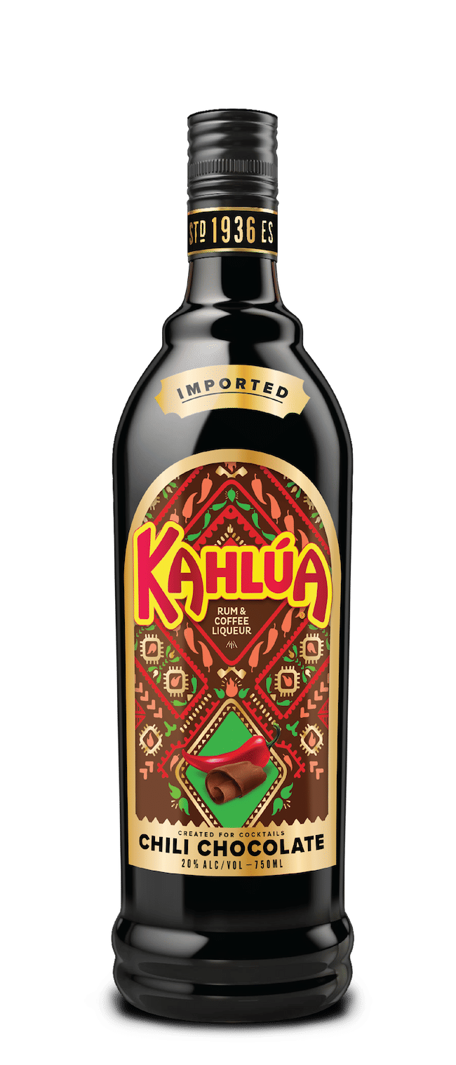 Kahlua Chili Chocolate rum & coffee liqueur bottle