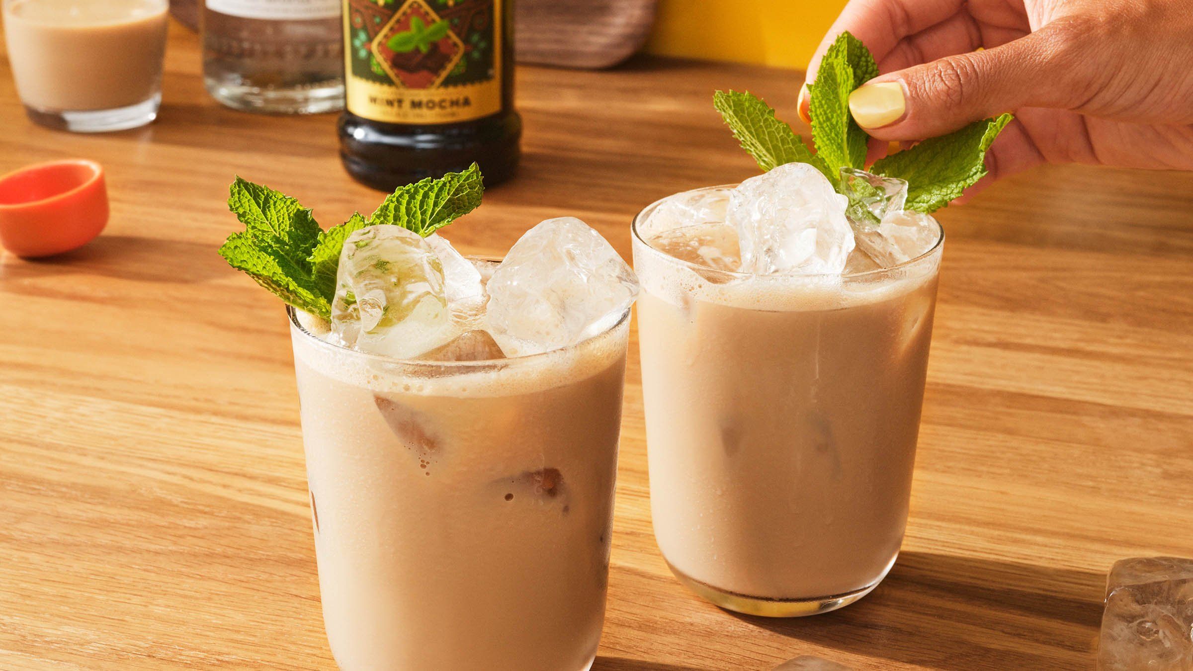 Kahlua mint mocha drink