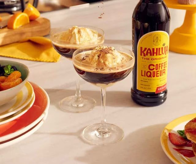 Kahlua espresso martini affogato cocktail