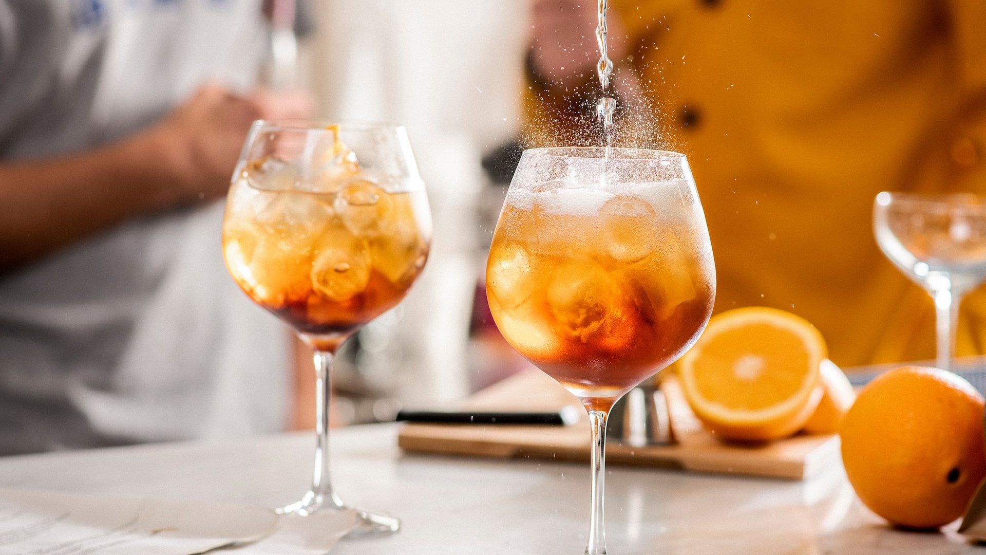 Kahlua coffee spritz cocktail
