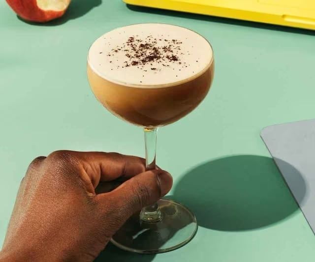 Kahlua latte martini cocktail