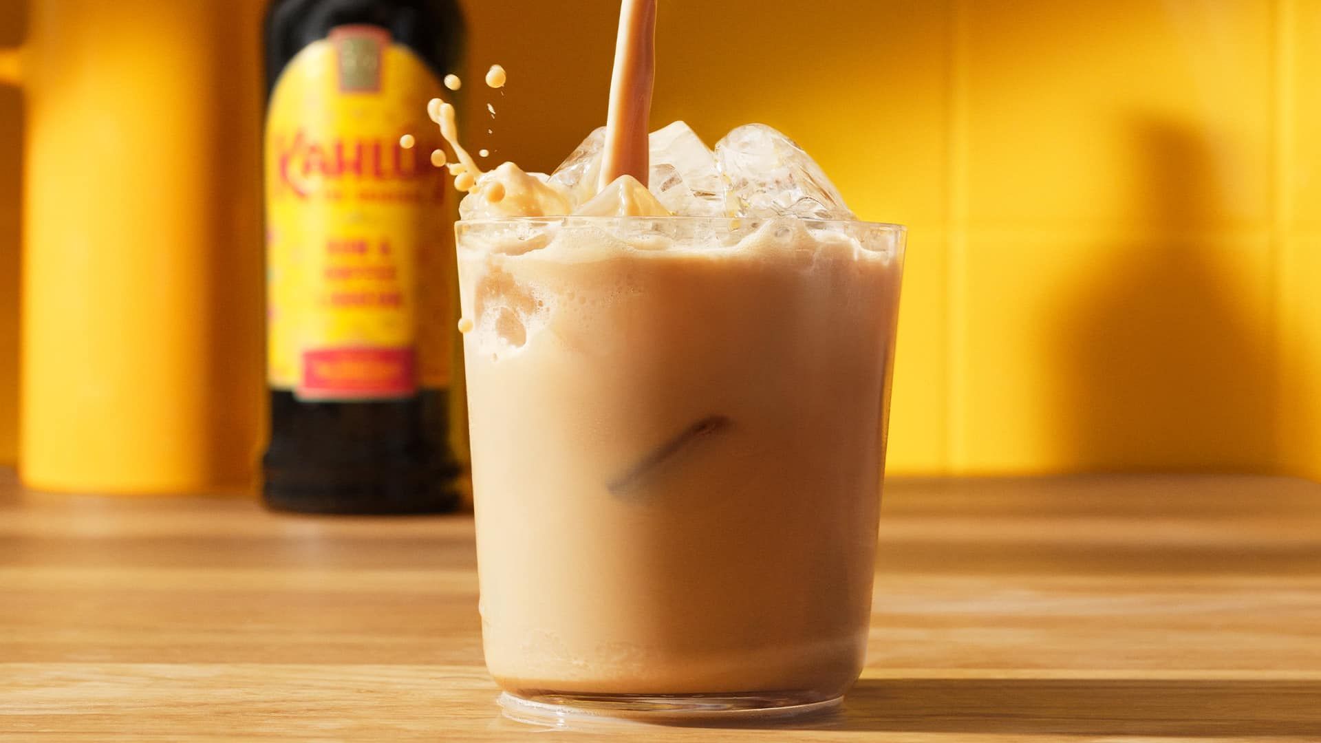 Kahlua Mudslide cocktail on a table