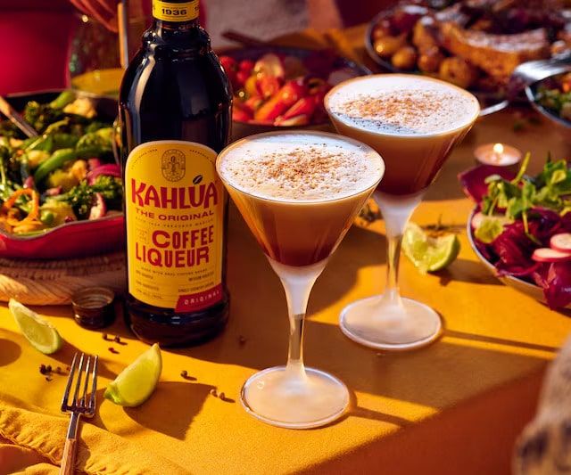 Kahlua pumpkin spice martini cocktail