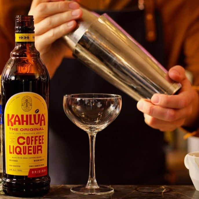 Cocktail shaker being shaken