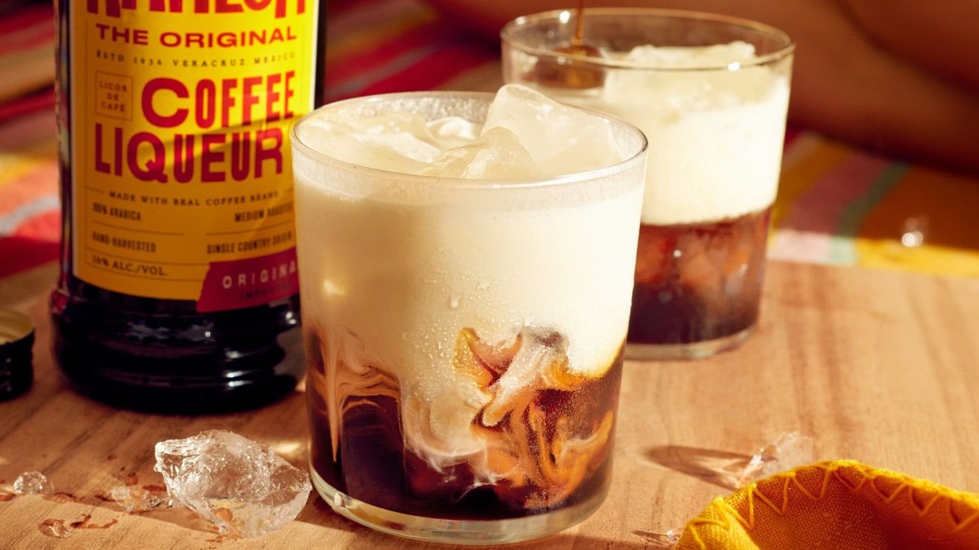 White Russian cocktails