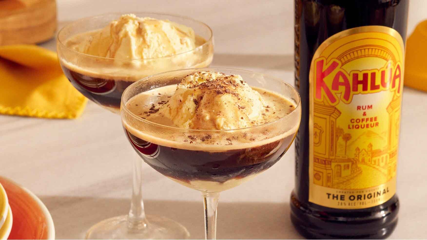 Kahlua Affogato cocktail