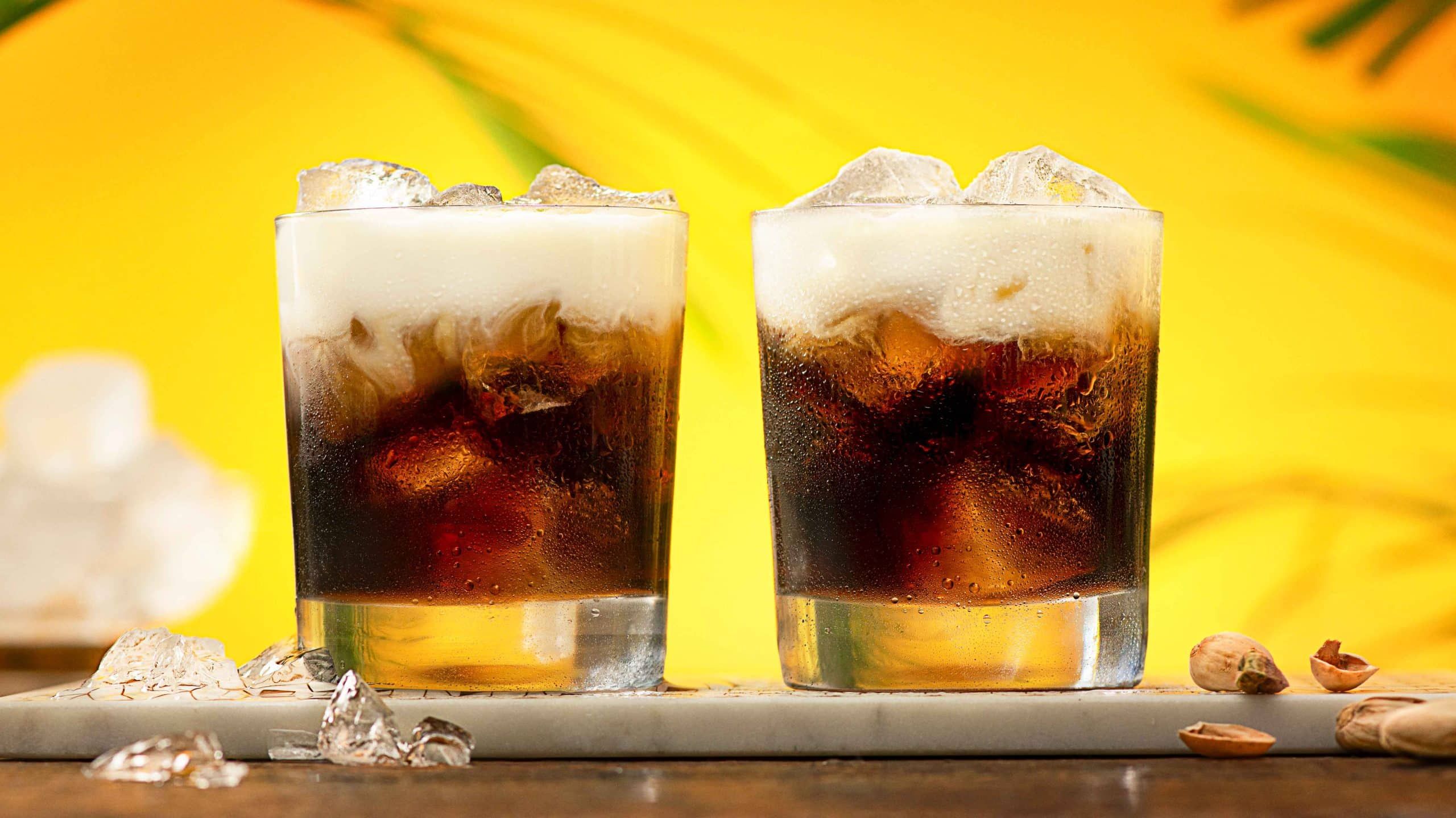 2 kahlua and cream drinks