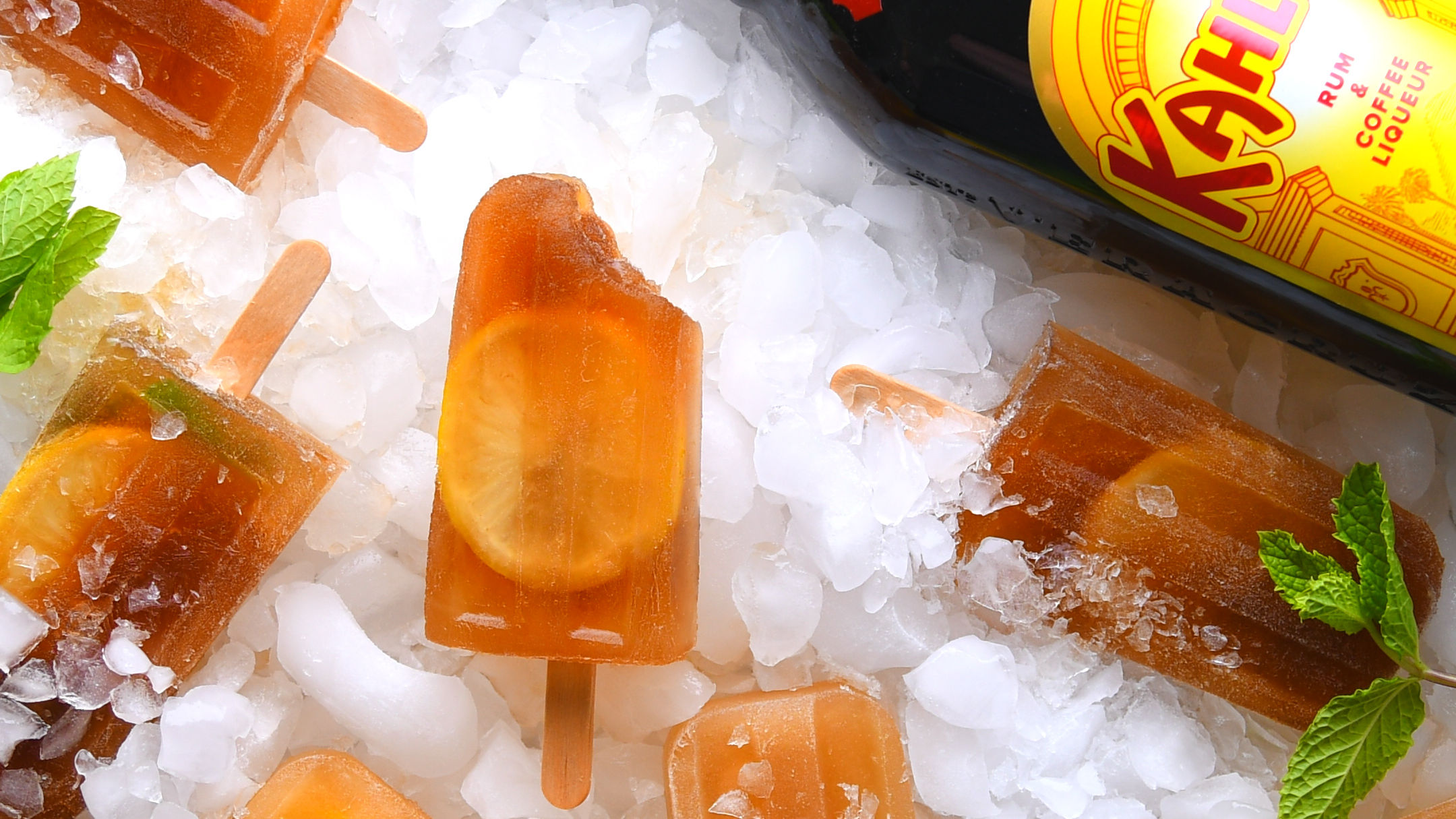 Kahlua Cold Brew Lemonade popsicles