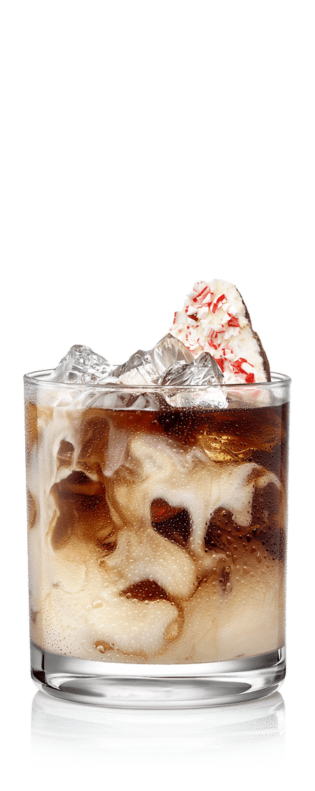 Kahlua Peppermint White Russian cocktail