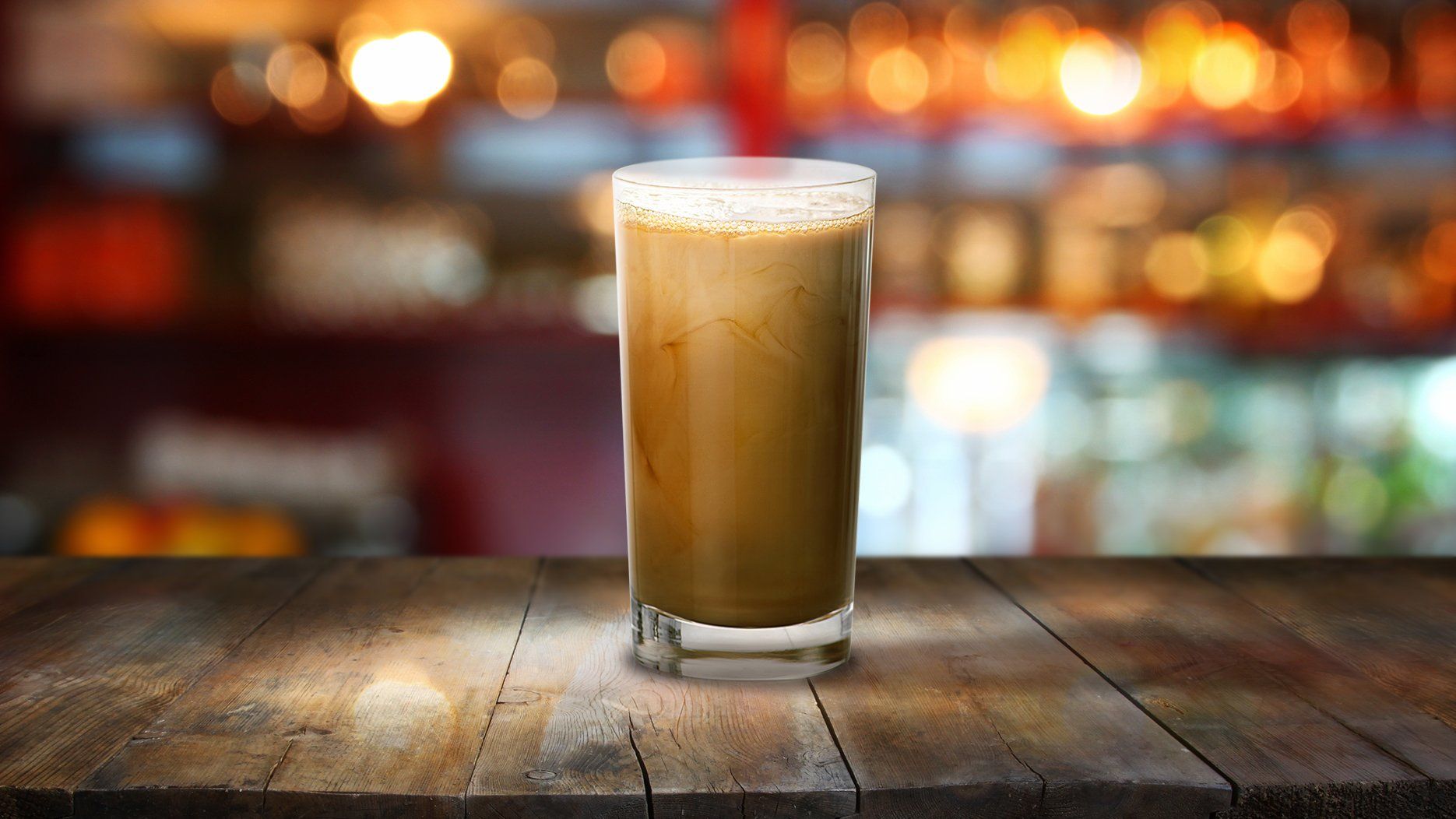 Kahlua black and milk drink