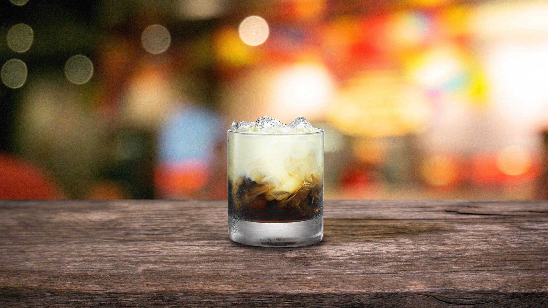 Kahlua salted caramel white Russian cocktail