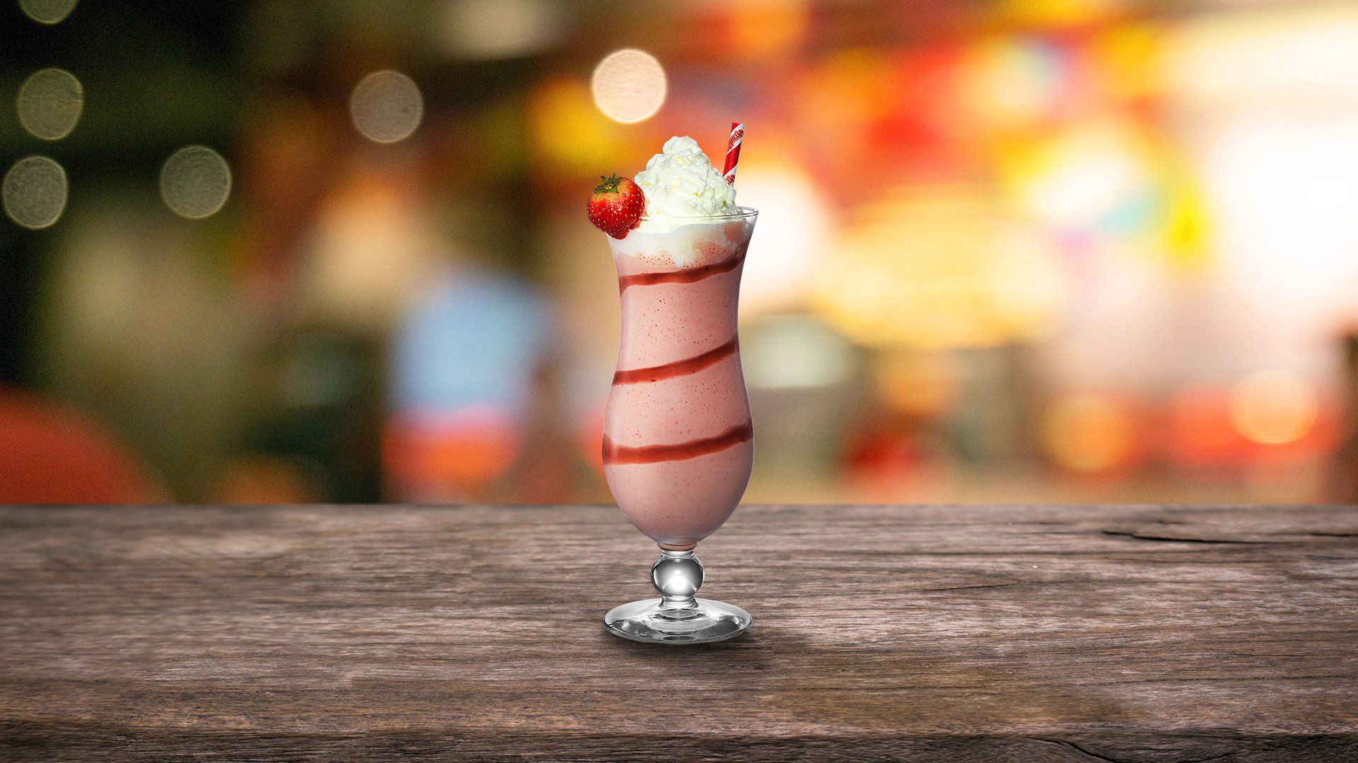 Kahlua Strawberry shake with cream