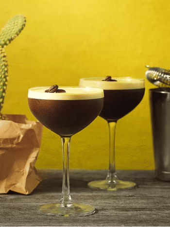 Kahlua espresso martini cocktails