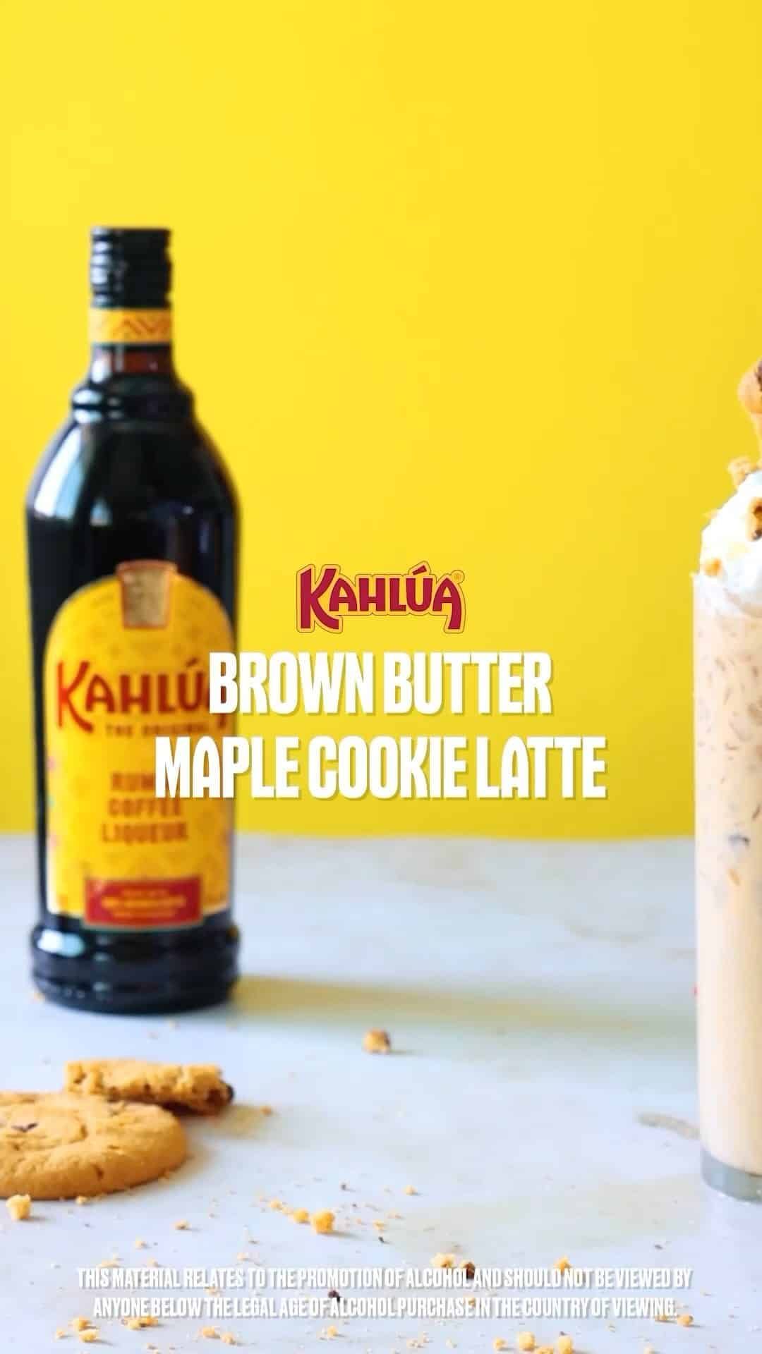 Brownie Butter Maple Cookie Latte with Kahlua