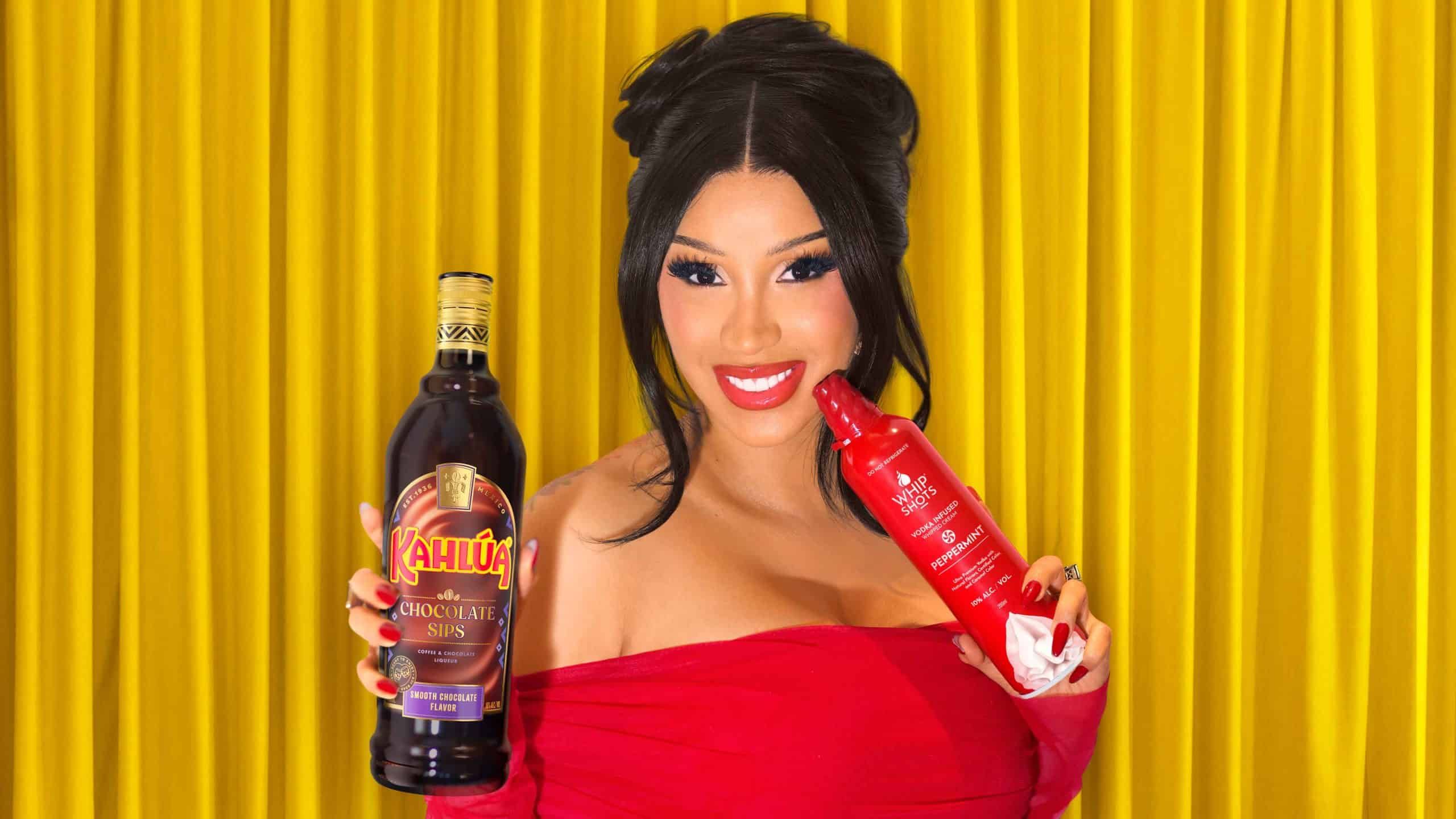 Cardi B and Kahlúa chocolate sips