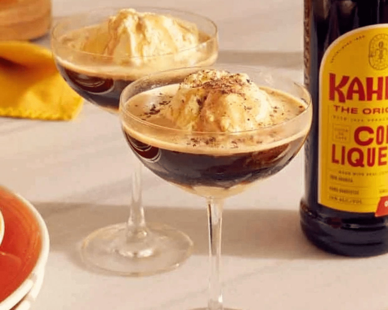 Two Affogato Martinis