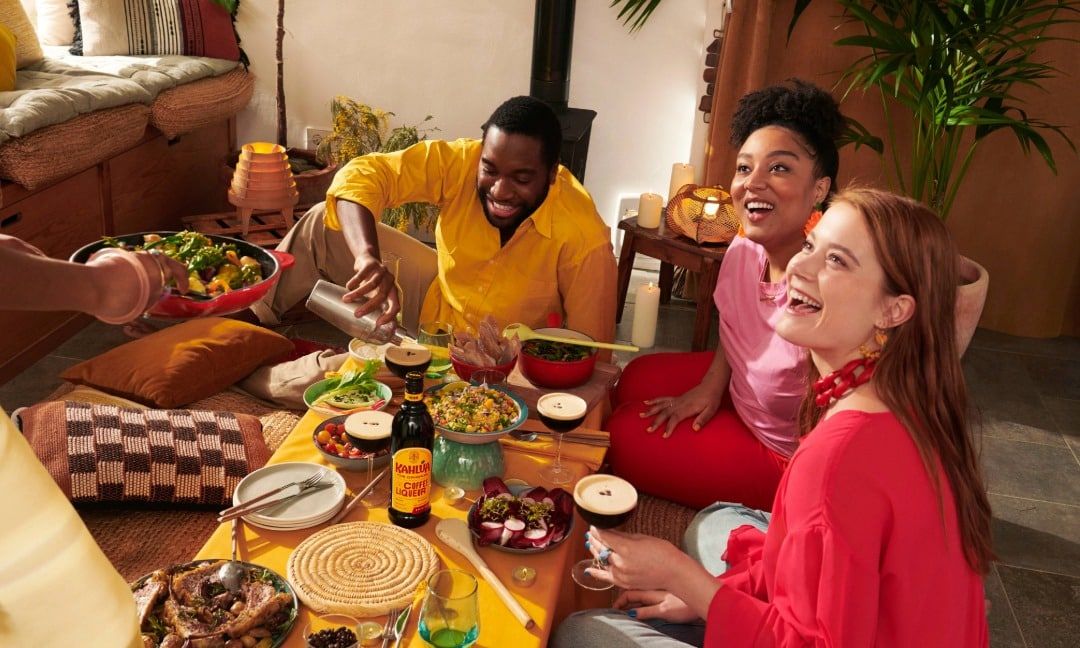 A group of friends enjoying Kahlúa