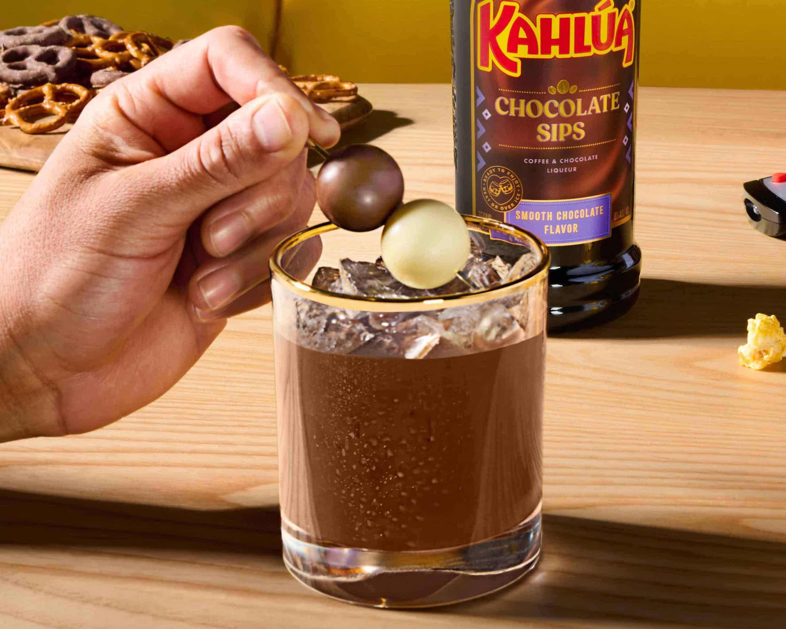 Kahlua smooth chocolate sips drink