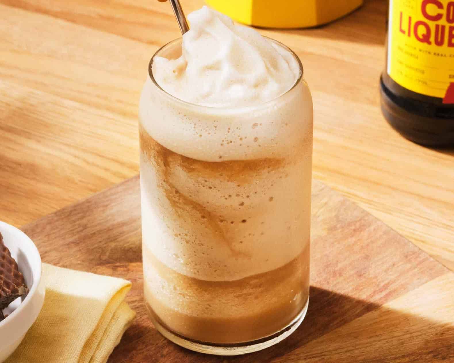Frozen iced coffee