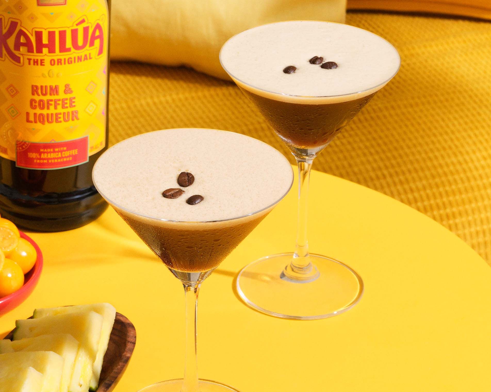 2 Tequila Espresso Martini cocktails